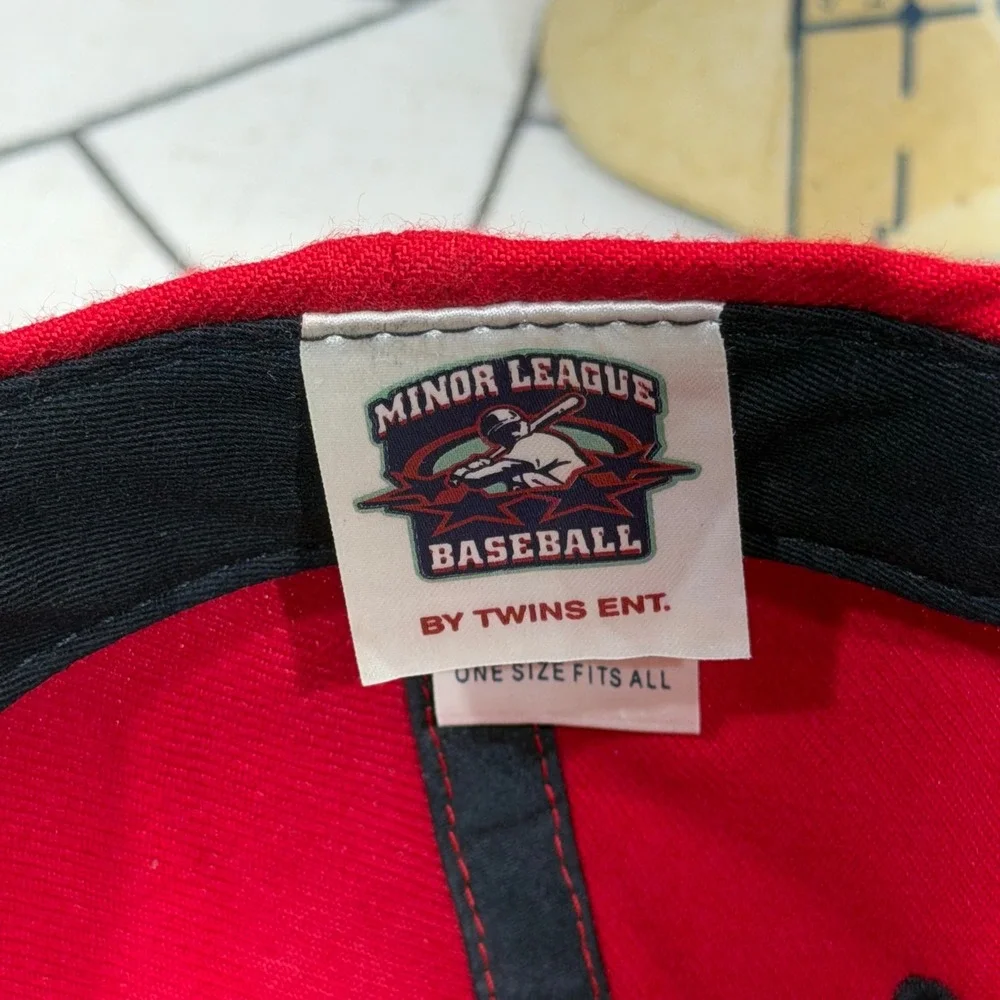 Twins Ent. Baseball Hat OSFA Red Indianapolis Indians MiLB Strapback Cap